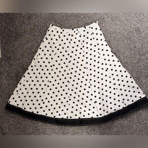 Sara Isabella Polka Dot A-Line Skirt